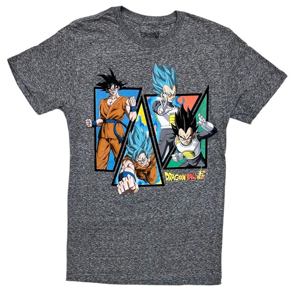Dragon Ball Z Men's Official Merchandise Goku Vegeta Japanese Anime Tee T-Shirt - Picture 1 of 1